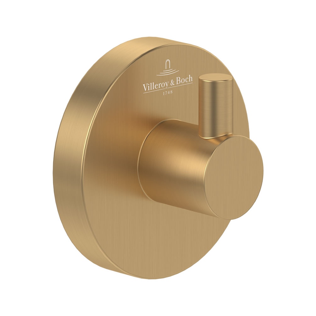 Cutout image of Villeroy & Boch Elements Tender Brushed Gold Robe Hook